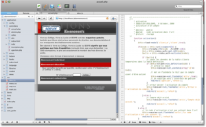 Edition du code et prévisualisation en temps réel